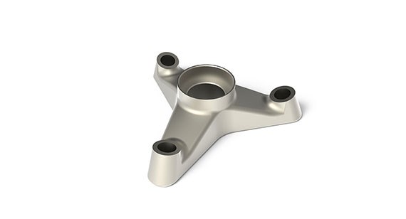 5-axis cnc machining part made from titanium