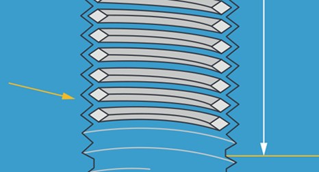 threaded holes image illustration for coil inserts