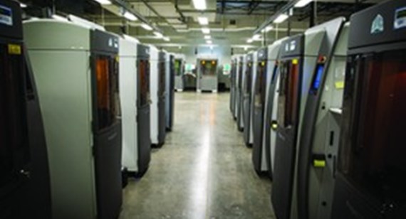 row of stereolithography machines