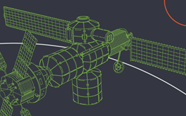 Lockheed Martin CADified satellite