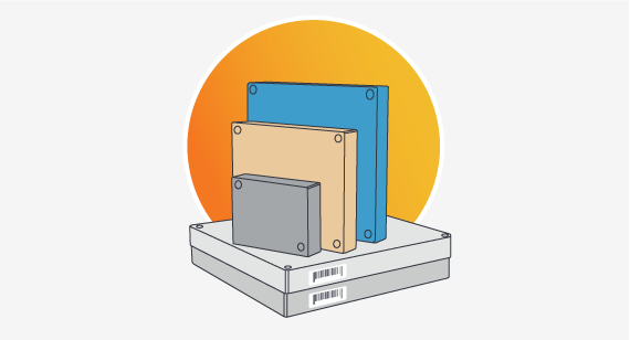 illustration of cnc material blocks