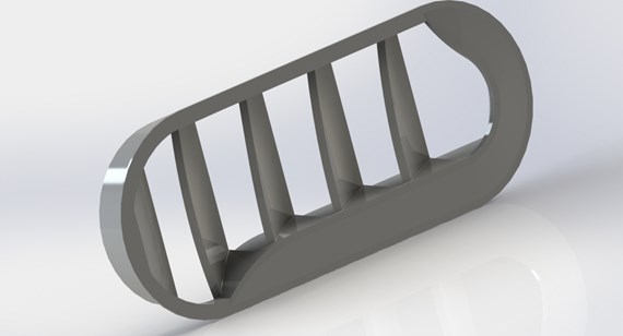 ABS plastic grill part