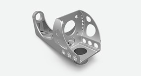 DMLS aluminum design with difficult to machine geometry