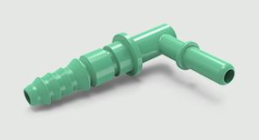 complex plastic injection-molded part