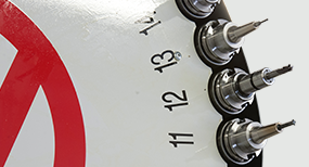 cnc end mills in magazine